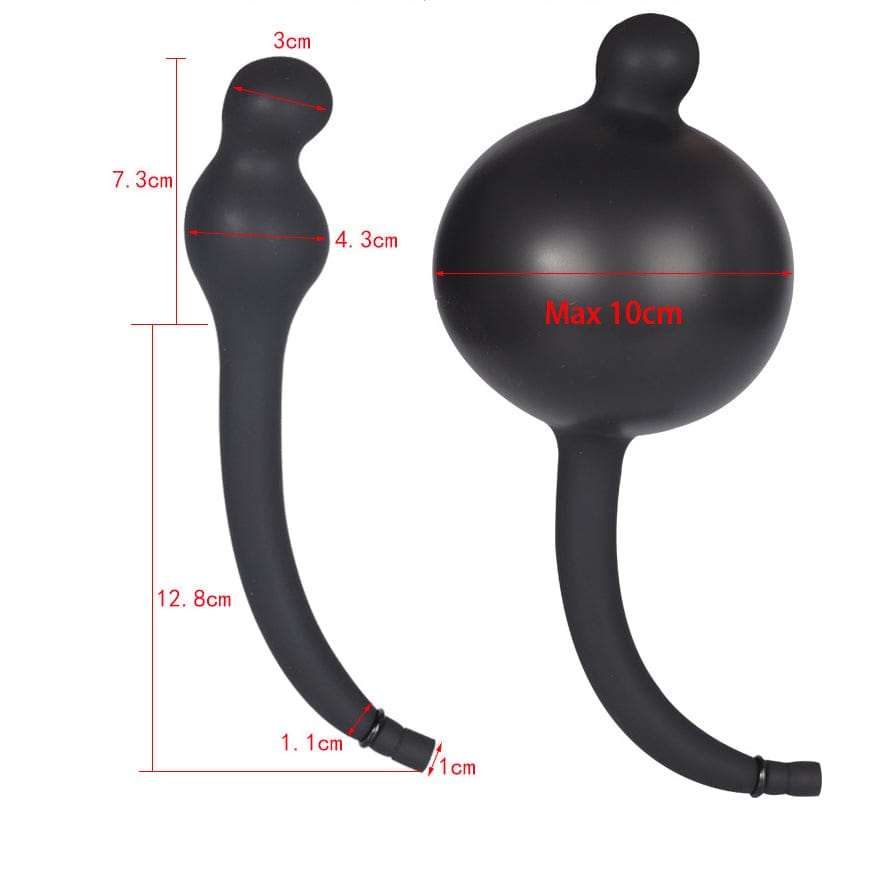 MRIMIN Inflatable Butt Plug with Detachable Needle & Anal Sex Toys for